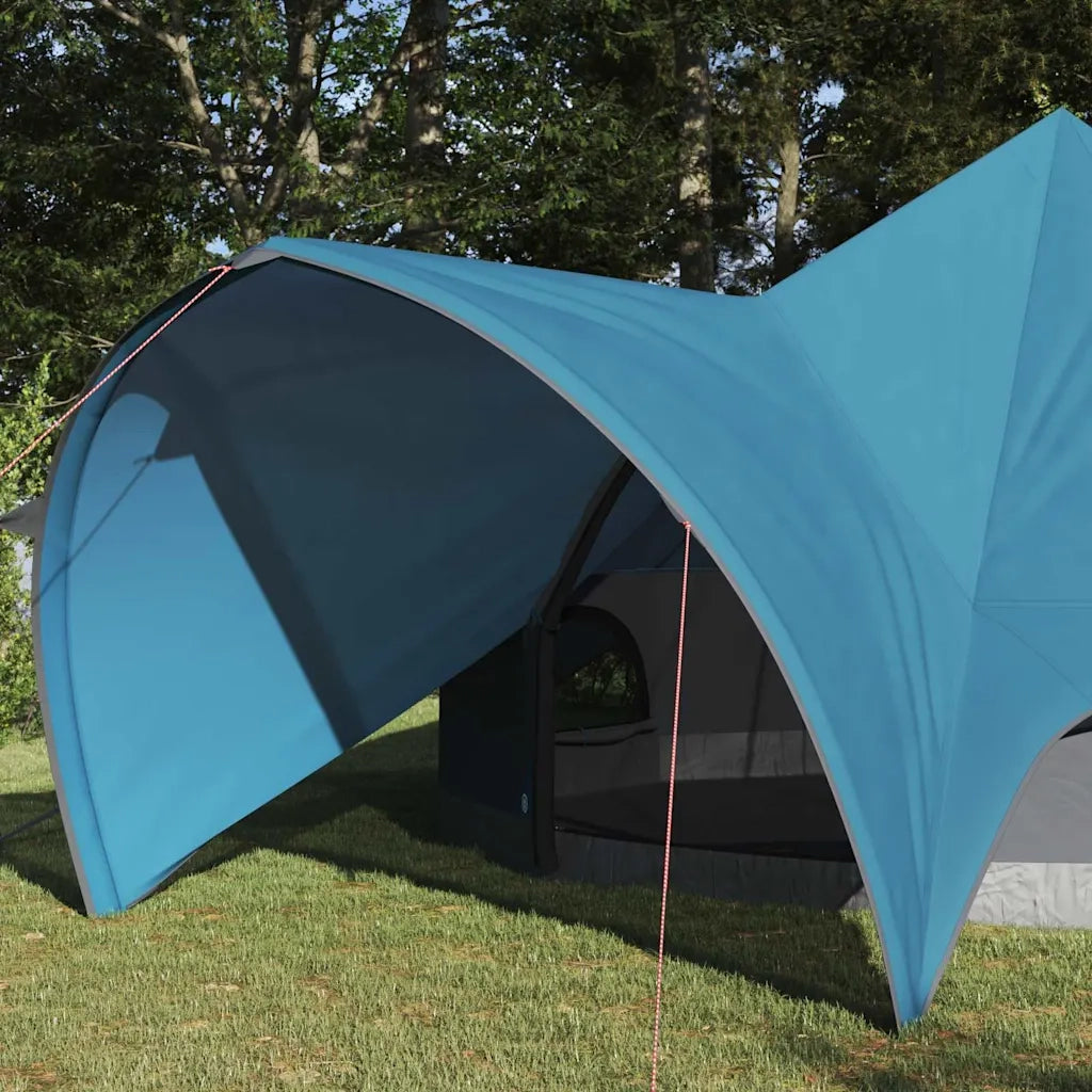 Tenda Teepee per 5 persone-Tenda da campeggio Blu e Grigio 415 x 415 x 247 cm
