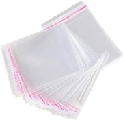 Zaketti Transparanti 7 x 10 cm - 200 pezzi per Regali di Cortesia e Gioielli con Adesivi