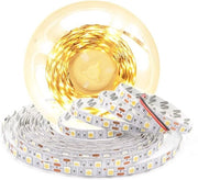 Striscia LED Bianco Caldo 12V Striscia di Luce per Natale Senza Adattatori IP20 SMD5050 3000K 300 Strisce LED Adesiva per Decorazione Interna - 5m
