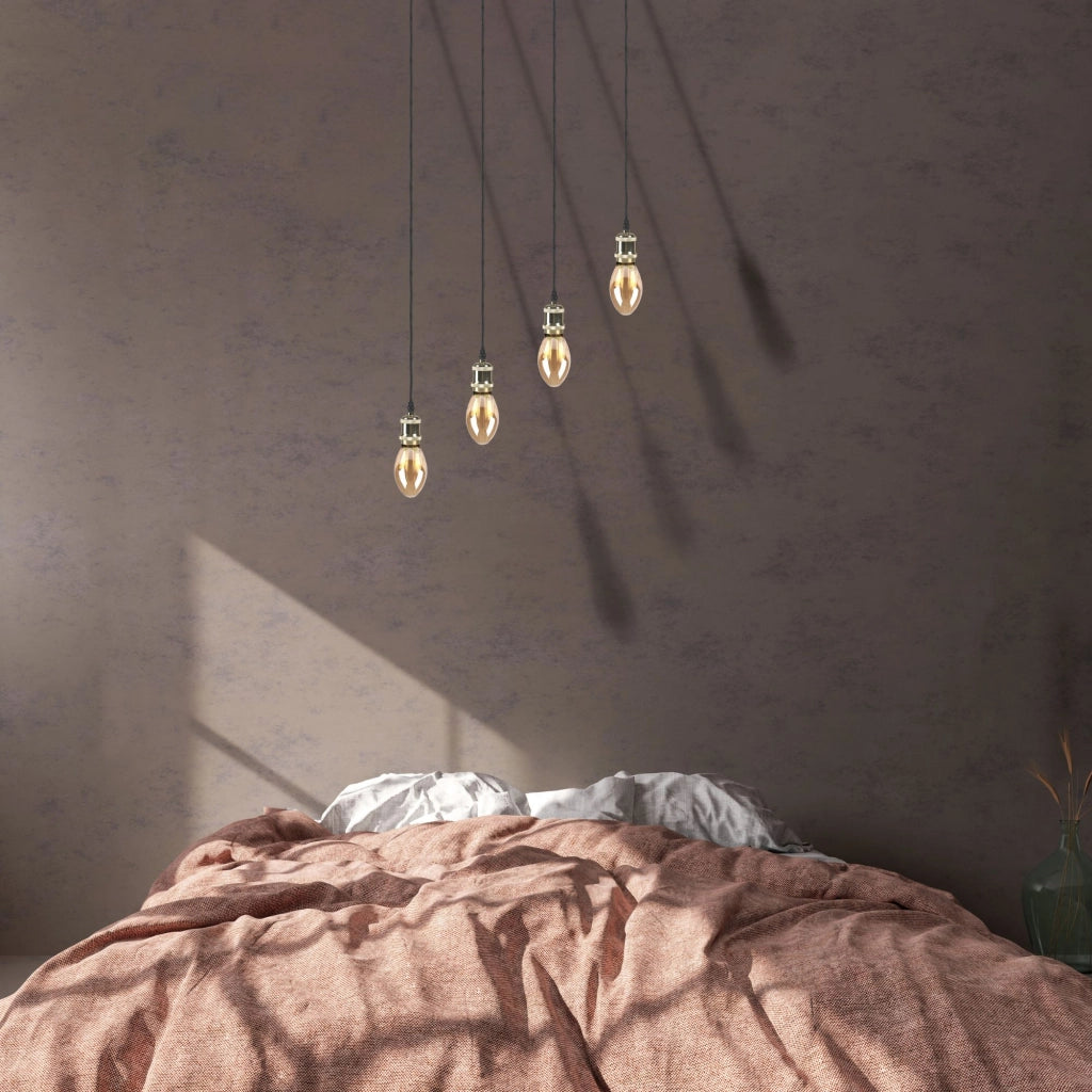 Lampadina LED B75 ambra E27 4W 200lm 1800K Polux DecoVintage