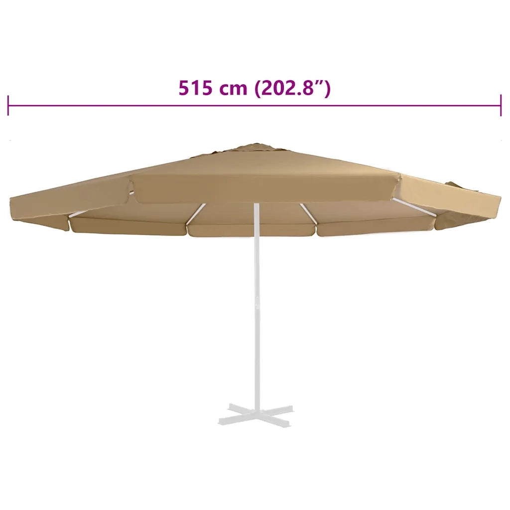 Telo di Ricambio per Tenda da Sole Tortora 515 cm 312541