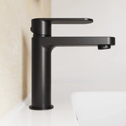 Miscelatore lavabo senza scarico nero opaco altezza 16cm | Margot