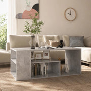 Coffee Table Concrete Grey 100x50x40 Cm Wood Material