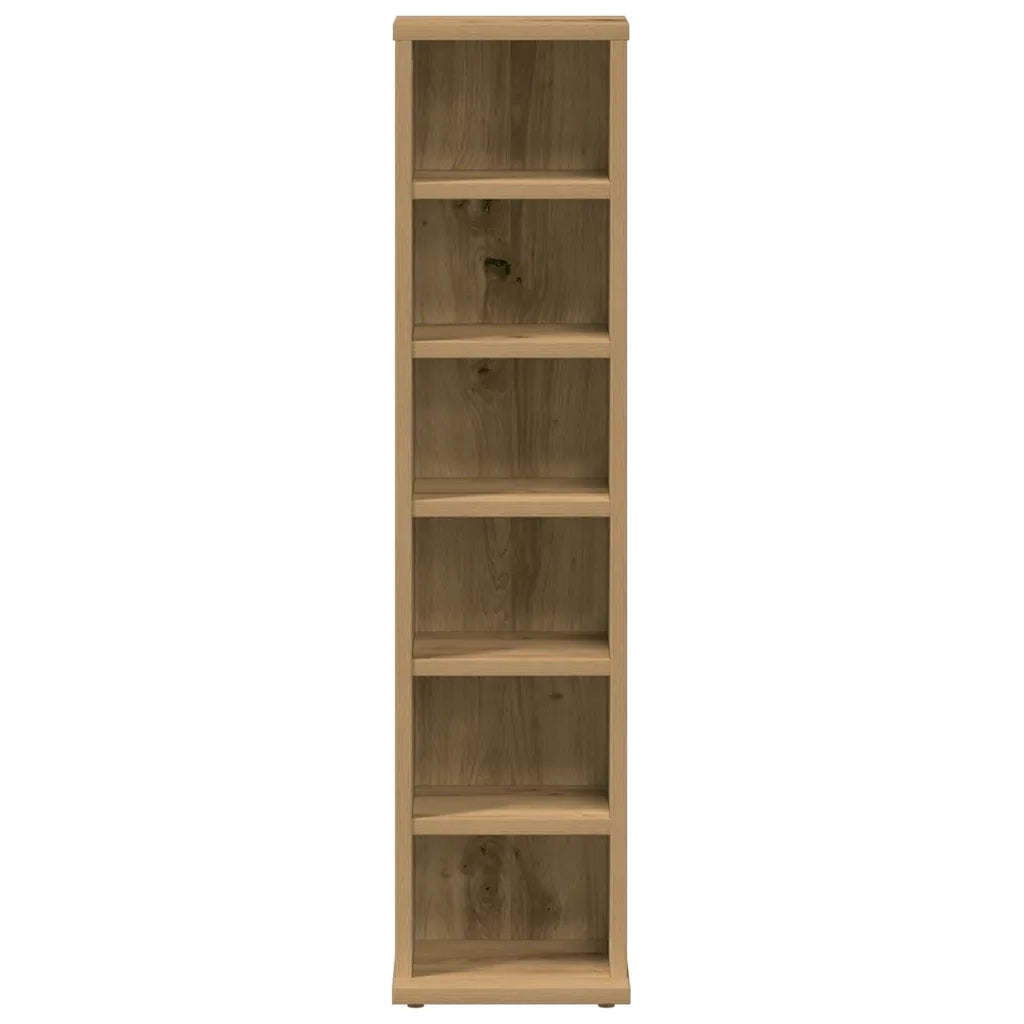 Mobile Porta CD Artigianale 21x20x88 cm Legno Multistrato 855829