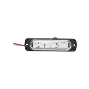 Lampada laterale stroboscopica LED bianca, 113 mm, 12V-24V, FR1272W, Breckner Germany