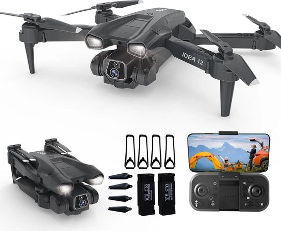 Drone con Camera - Mini Drone 1080P HD - Adatto per Bambini e Adulti - Incluso Tasca di Riposo e 2 Batterie