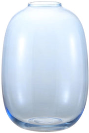 Vaso blu, grande vaso in vetro per fiori, alte vasi in vetro per bouquet, grandi vasi per fiori per soggiorno, sala da pranzo, camera da letto, mensola, matrimonio, ufficio, tavolo da salotto, 25 cm