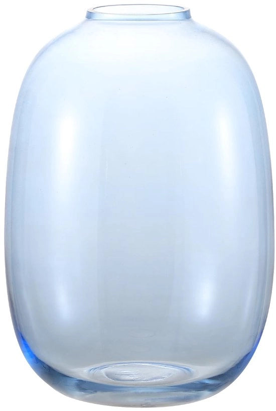Vaso blu, grande vaso in vetro per fiori, alte vasi in vetro per bouquet, grandi vasi per fiori per soggiorno, sala da pranzo, camera da letto, mensola, matrimonio, ufficio, tavolo da salotto, 25 cm