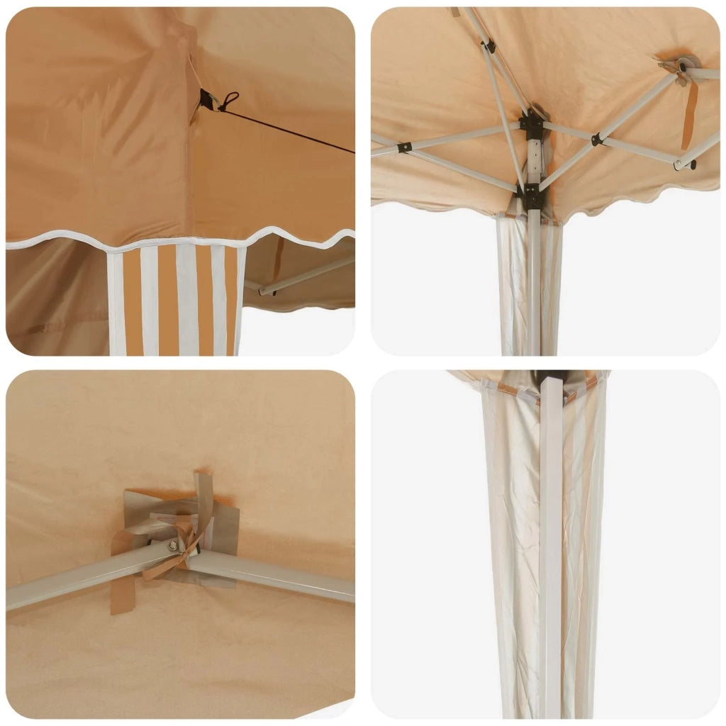 Tenda per feste a pop-up 575 x 289 x 245 cm Beige 42019793