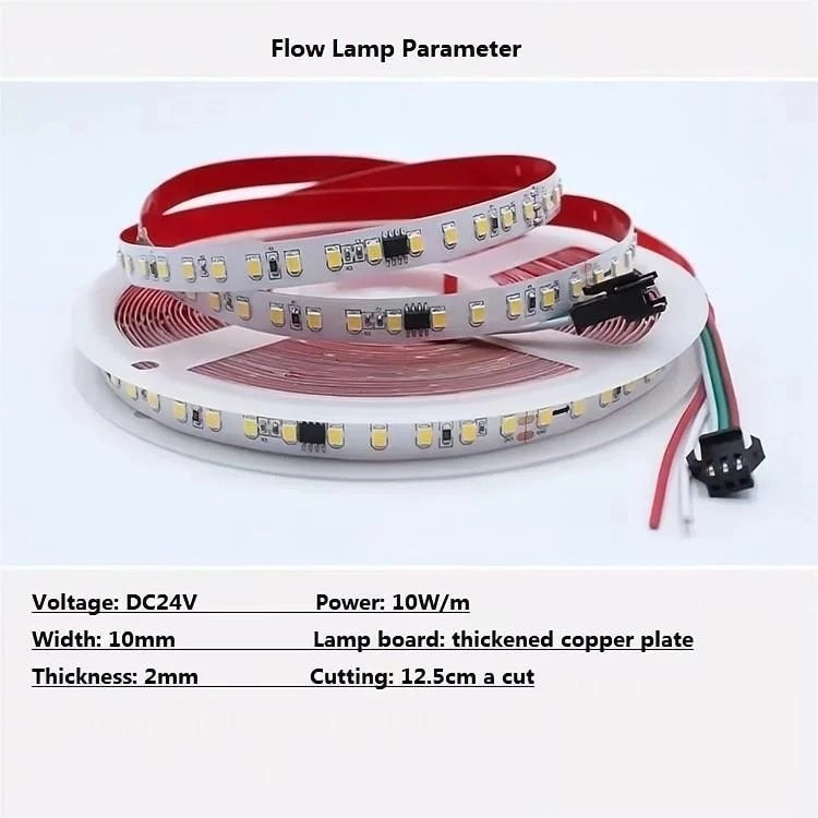 Striscia Led Luminosa light running cammina 24V da 5mt 59 Watt con controller Luce bianca naturale 4000k