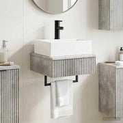 Lavabo da Parete Grigio Cemento 40 x 41 x 39 cm 890201