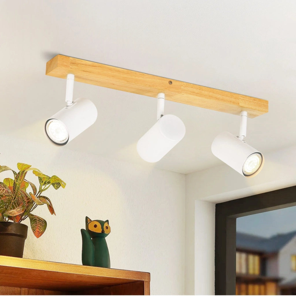 ZMH Faretto da soffitto 3 fiamme Gu10 Plafoniera moderna orientabile 330