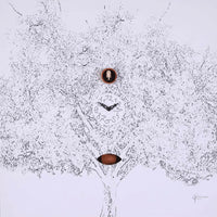 Orologio a Cucù da Parete 60X60X11Cm Pirondini Italia Albero Nero