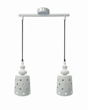 Lampada a sospensione Candellux HAMP bianca 2xE27 40cm