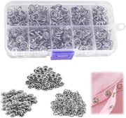 Set di Viti per Saldatura da 150 - Viti Metalliche - Per la Saldatura e il Riparare - Per Abbigliamento e Intimo - 9,5 mm - Adatti per Tessuti Sottili
