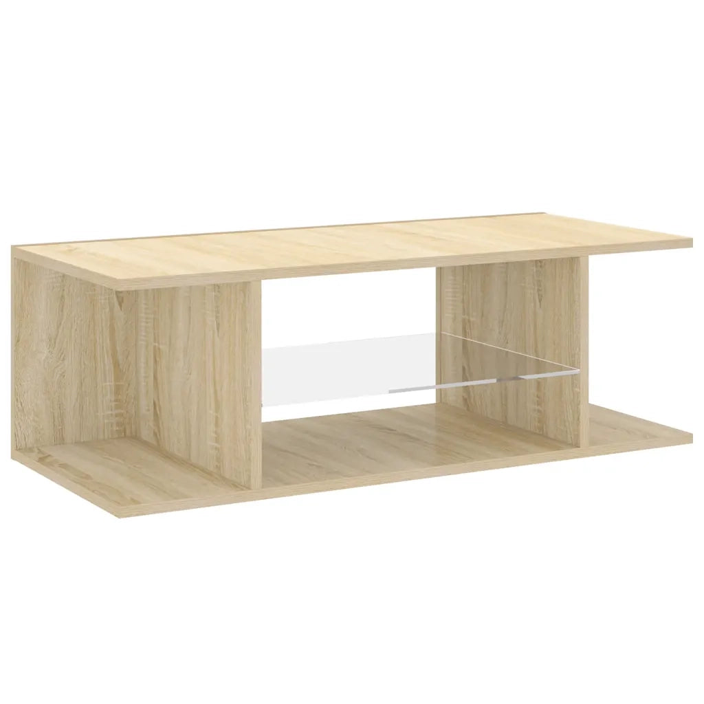 Mobile TV | Armadietto TV | Mobile Porta TV con Luci LED Rovere Sonoma 90x39x30 cm