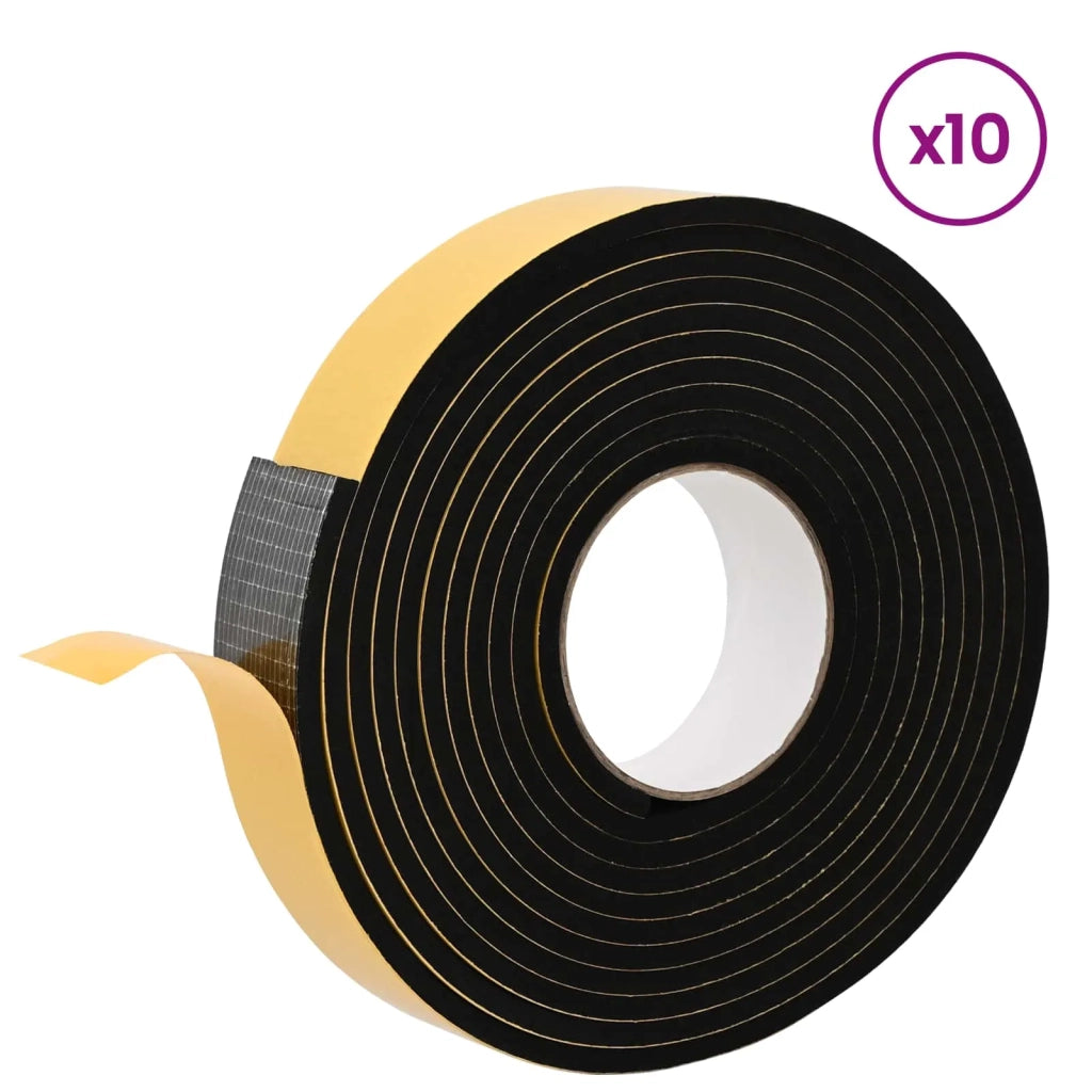 Nastro adesivo in schiuma 10 pcs Nero 30mm x 5m Schiuma CR 42024091
