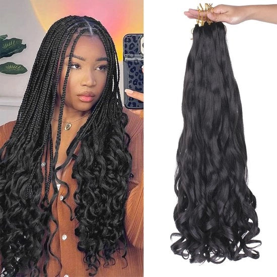 Vendita di extensions capillari a onde ondulate - 45 cm, 8 pacchi