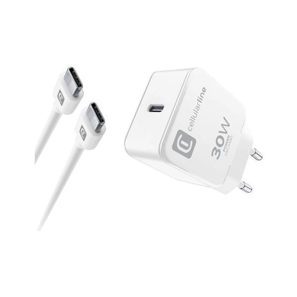 Cellularline usb-c charger kit usb-c 30w usb-c charger kit 30w – iphone 15 series - ACHIPHKITC2CPD30WW