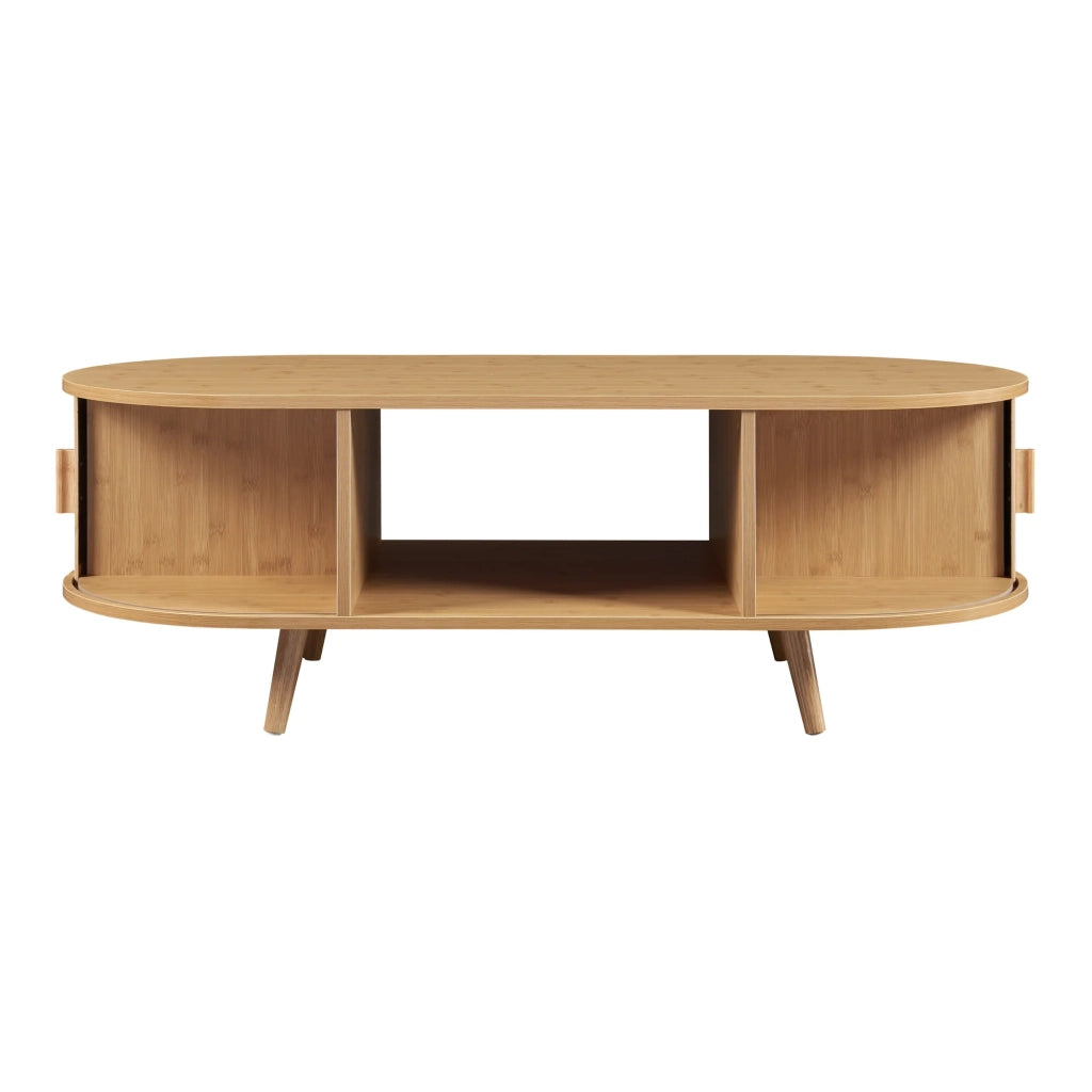 Tavolino/consolle in bambù 120 x 55 x 40 cm naturale 03_0010821