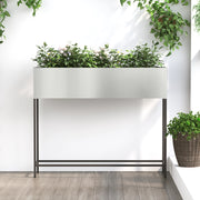 Fioriera alzata 100x26x82 cm Acciaio Zincato