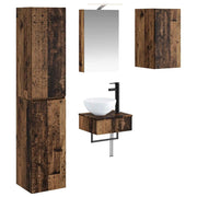 Set di mobili per il bagno 5 pcs Legno antico 3407245