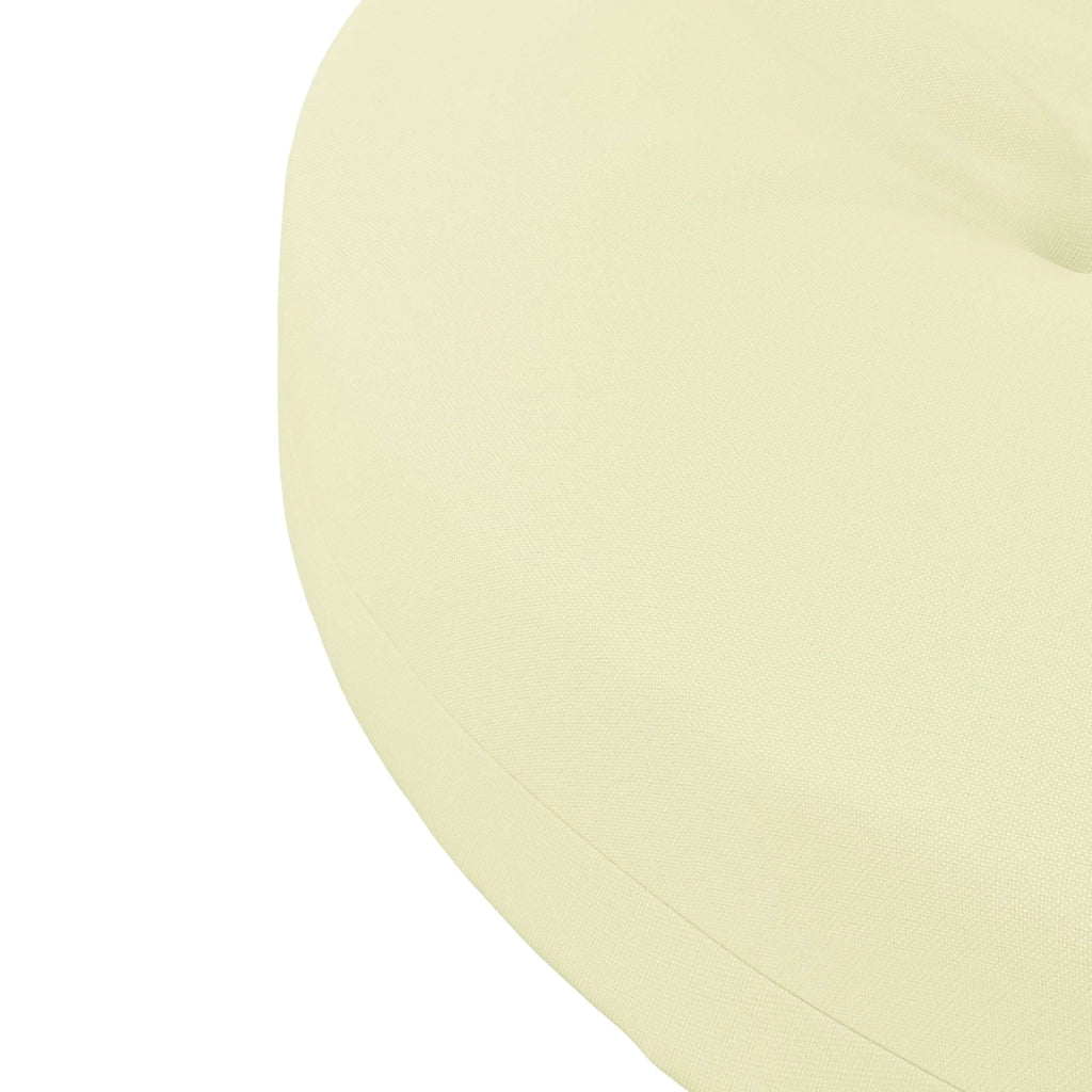 Cuscini per Sedia in 4 Pezzi 4 pz 100% Poliestere Crema 945327