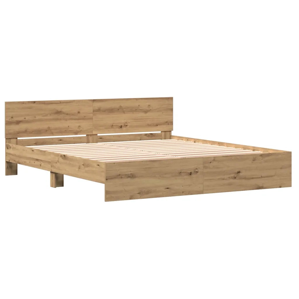 Struttura del letto Rovere artigianale 203 x 185 x 70 cm 3378500