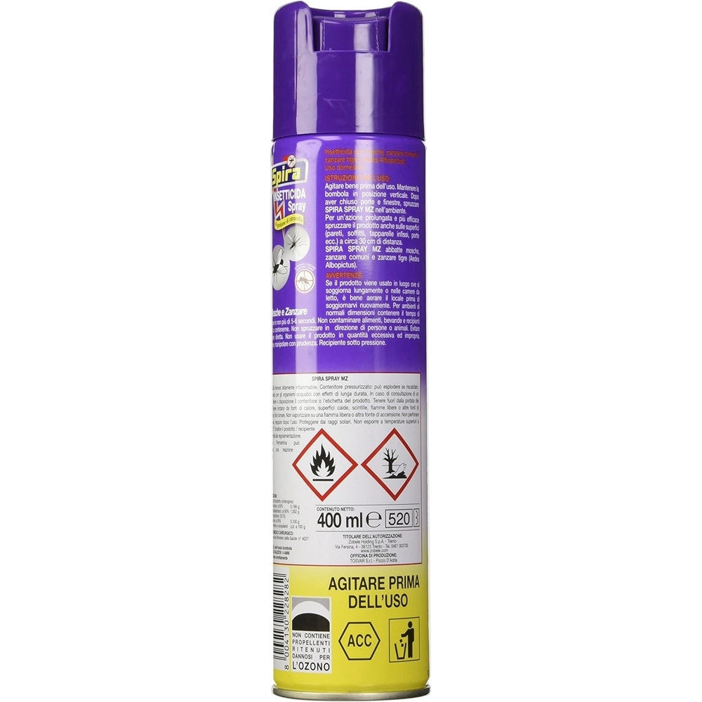 Trade Shop - Set 12pz Insetticida Spray Profumato Alla Citronella Per Mosche Zanzare 400ml 228282 -