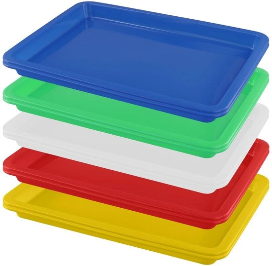 Pannello di organizzazione 10 parti - 34 x 25 x 2,6 cm - Ideale per il fai da te - Bordo elevato - Pannelli stivati
