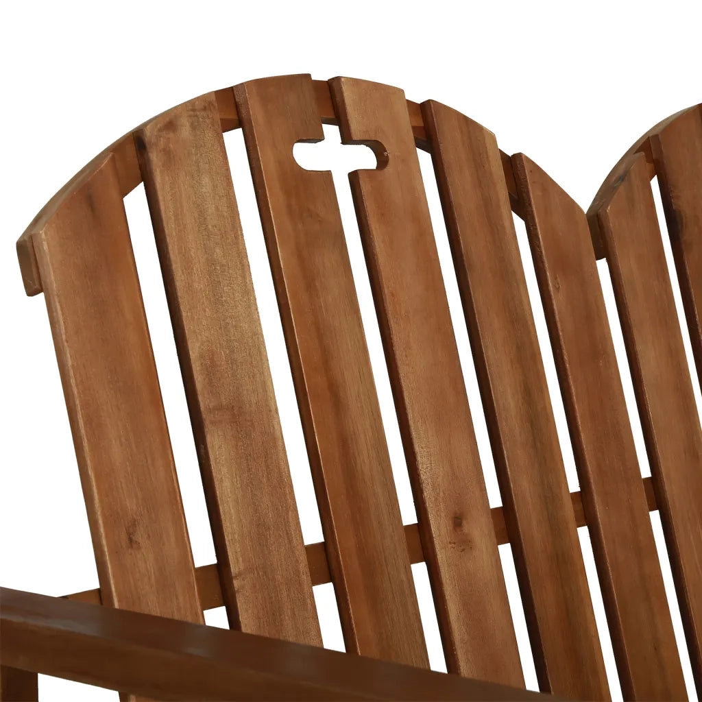 Panchina da Giardino 110 cm in Legno Massello di Acacia 44034