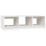 Tavolino da salotto | Tavolino da caff¨¨ | Tavolino da Soggiorno Bianco 110x50x34 cm Legno Massello di Pino