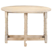 Tavolo da Pranzo Rotondo 110x76 cm in Legno Massello di Mango 321700