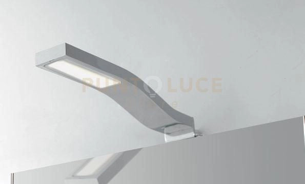 APPLIQUE LED SCARAB CROMO IN ACRILICO E ALLUMINIO 3W 280LM 4000K IP44 3,8X3X18,7 CM.