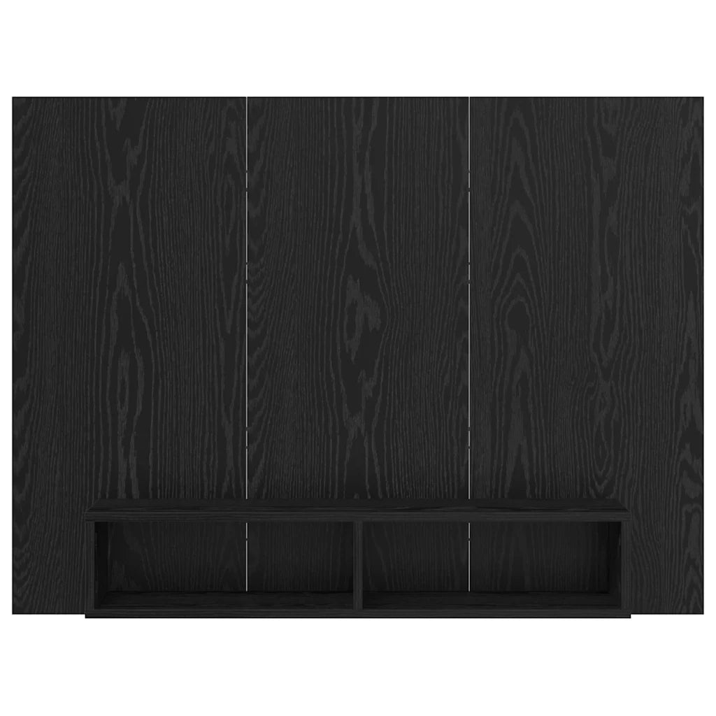 vidaXL Mobile TV da Parete Rovere nero 120 x 23.5 x 90 cm