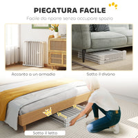 Recinto per Cani a 8 Pannelli Modulabili 61x3x75 cm con Chiusura Automatica in Acciaio e ABS Bianco