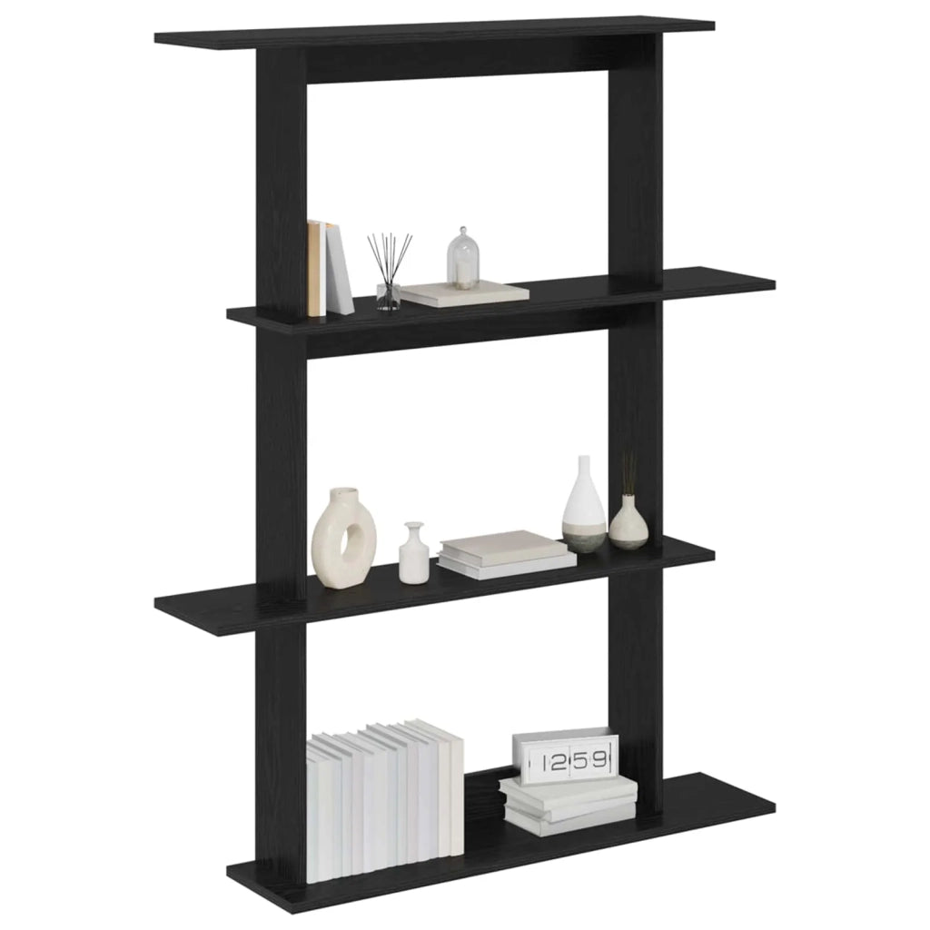 Scaffale da parete Rovere Nero 100 x 20 x 126 cm 8012061