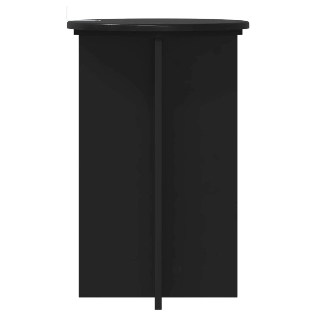 Supporto per piante 2 pcs Nero Ø40 x 60 cm Legno ingegnerizzato