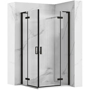 Cabina Doccia Rea Hugo Double Black 80x80