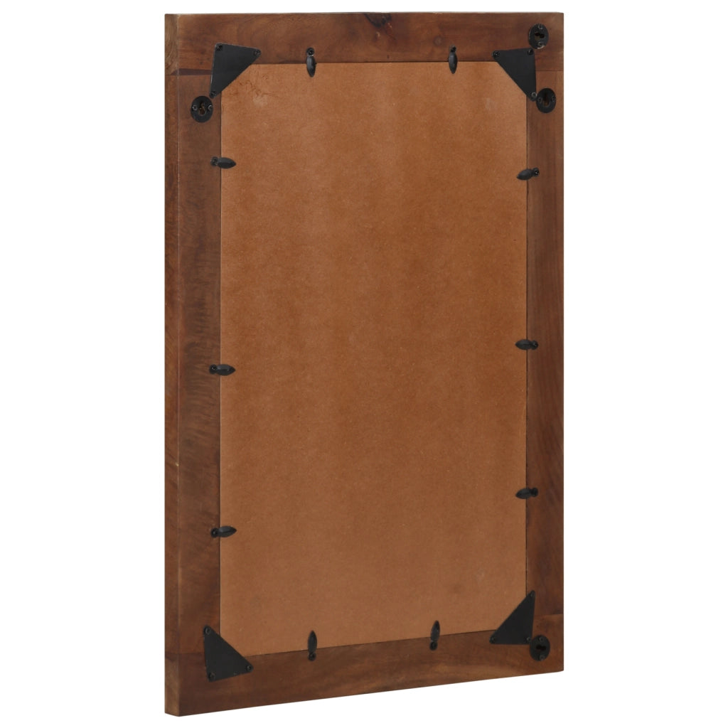 Specchio da bagno 50x70x3 cm in legno massello di mango