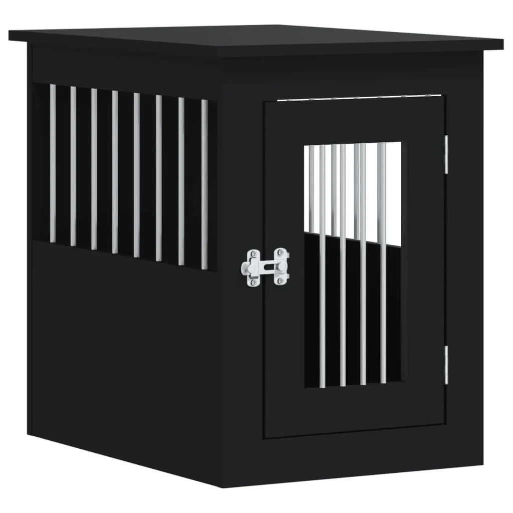 Mobile per trasportino per cani 45 x 62 x 59 cm in legno ingegnerizzato nero 02_0043352