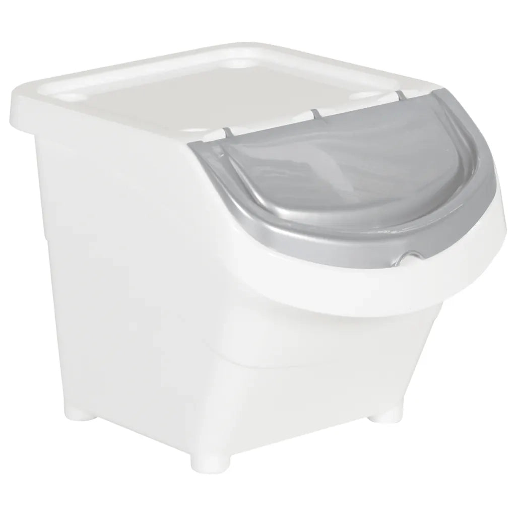 Cestini per Rifiuti Impilabili con Coperchi 3 pz Bianchi PP 78 L CFW3041445