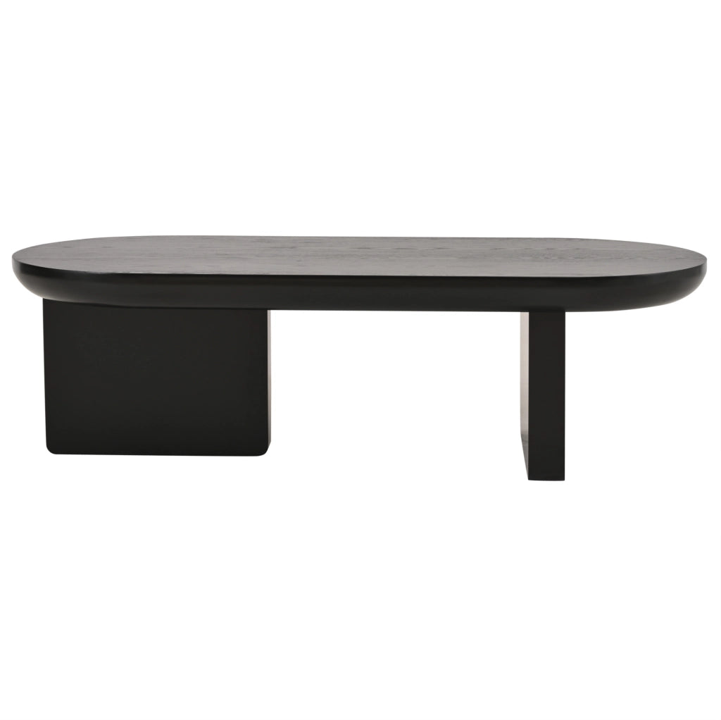 Tavolino da caffè 119;7x49;8x35;5 cm con design minimalista in MDF nero