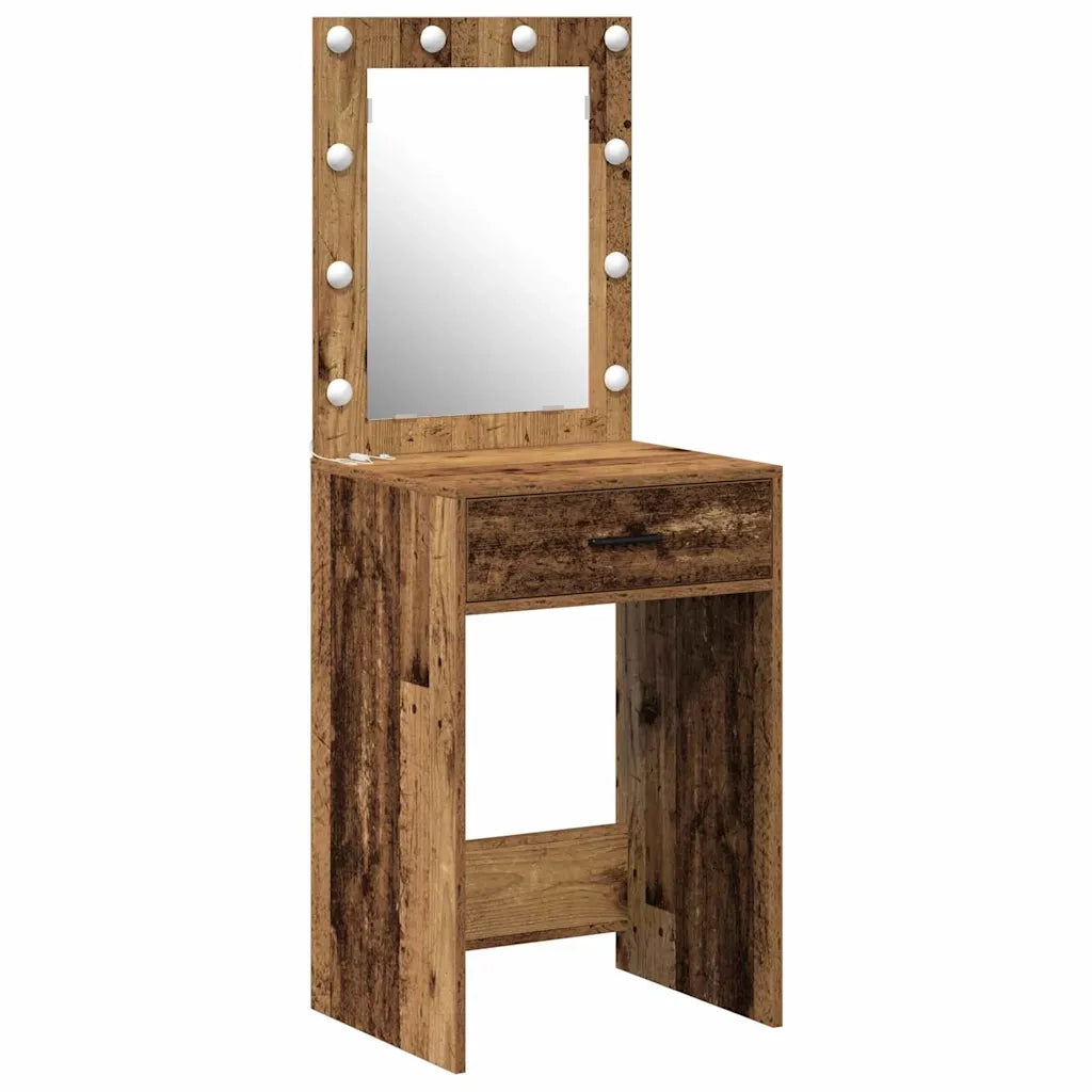 Tavolo da Trucco con cassetto Legno vecchio 50 x 41 x 135 cm 865044