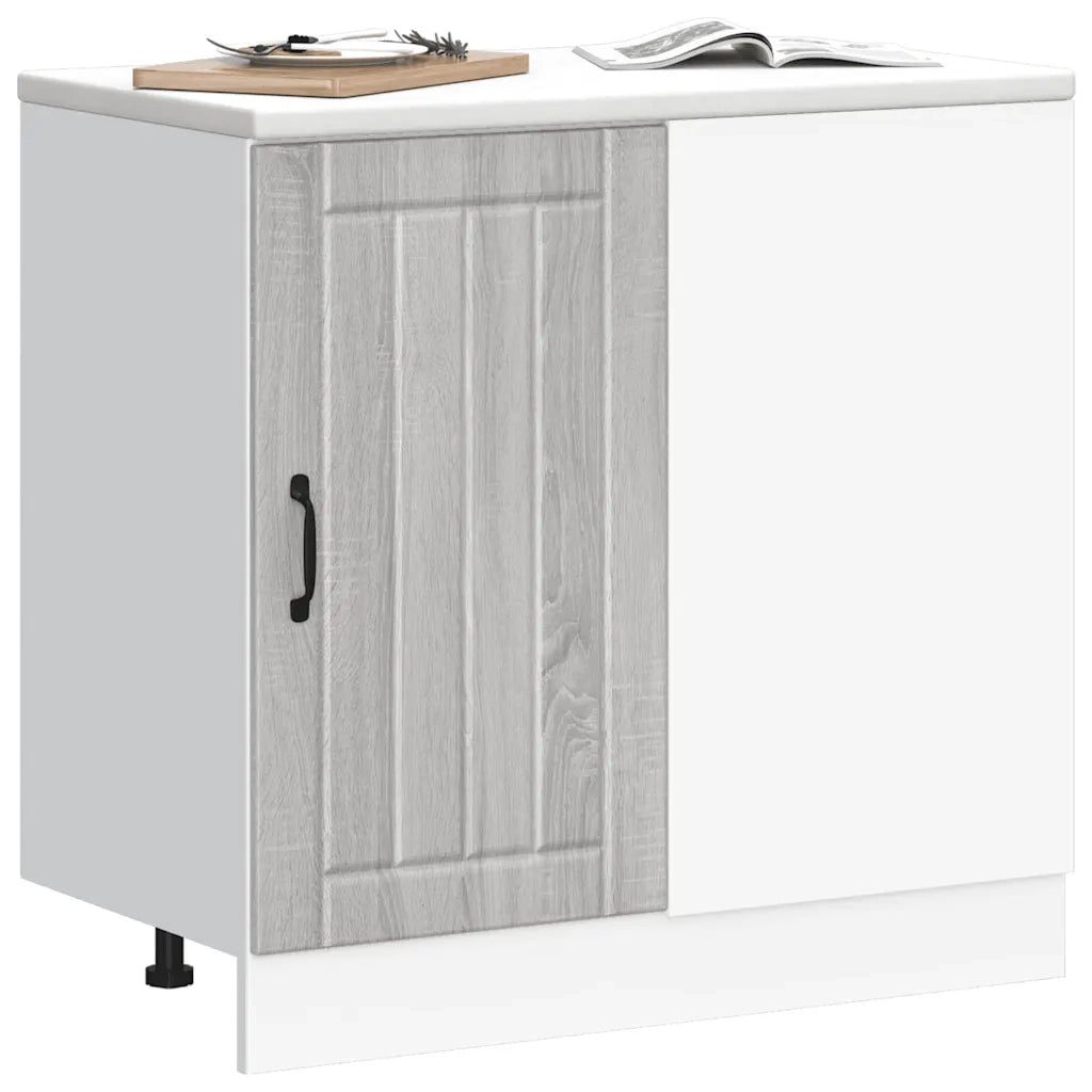Mobile base da cucina Lucca Grigio Sonoma in Legno Multistrato 854314