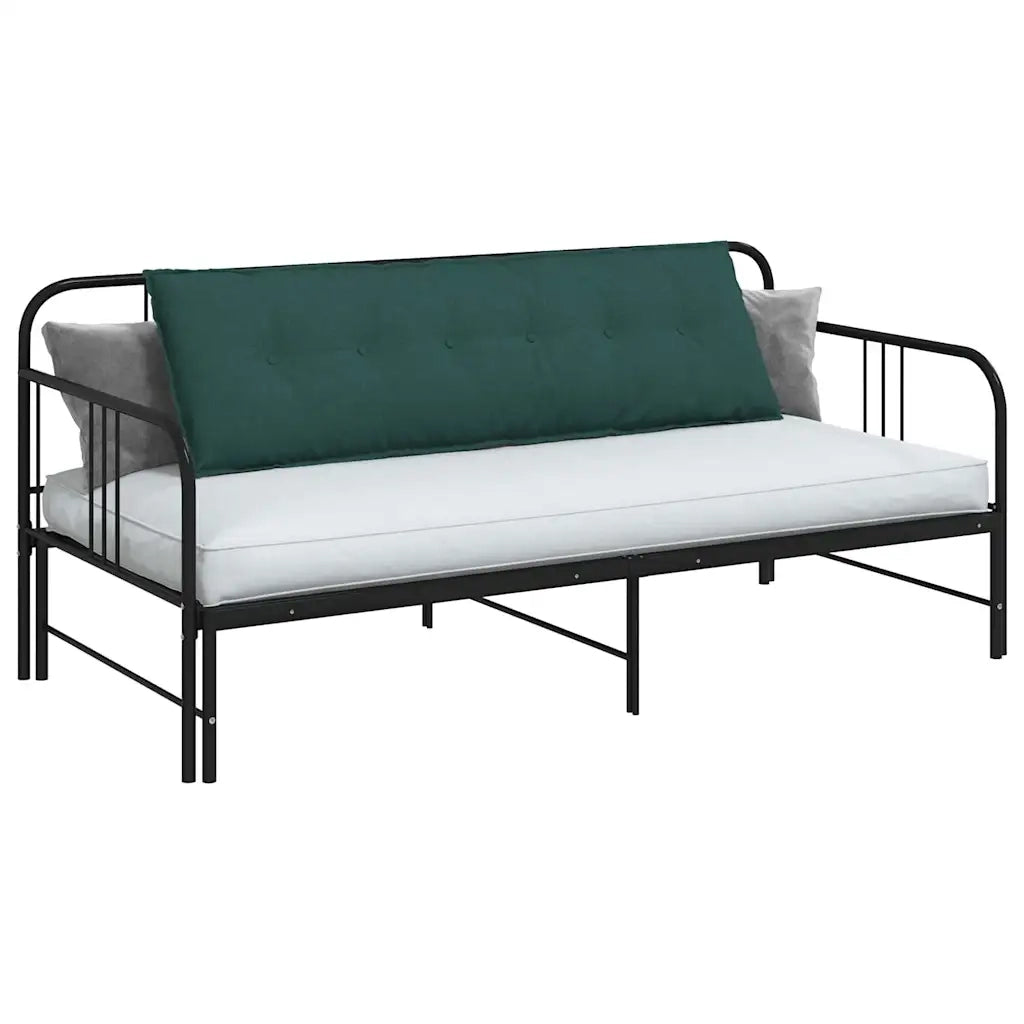Cuscino per Schiena | Cuscino dorsale Verde Scuro 160 x 19 x 50 cm Tessuto