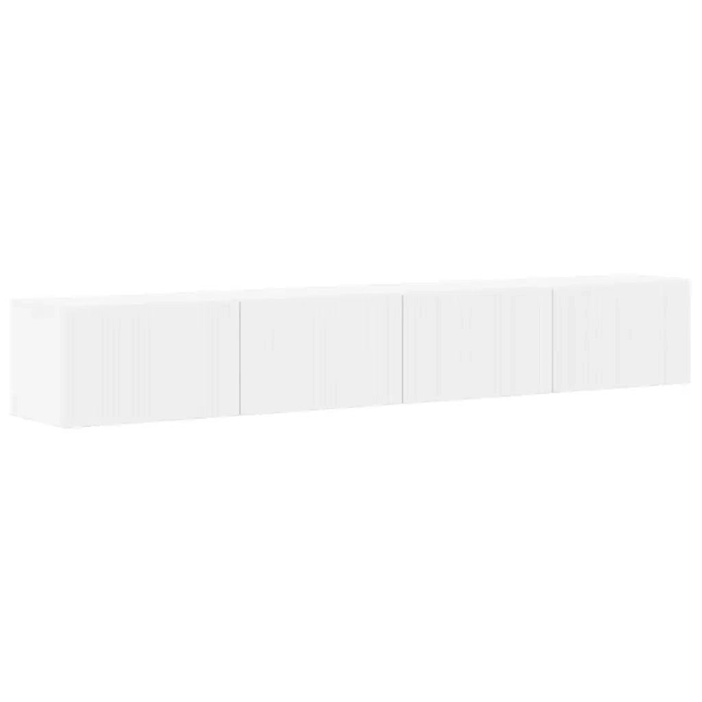Mobile TV da parete 2 pcs Bianco 98 x 31 x 29,5 cm 892230