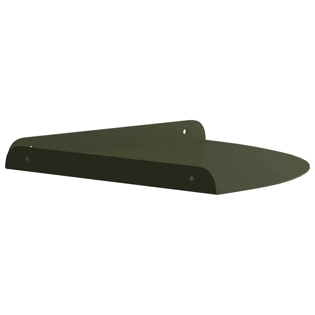 4 pz Mensola | Ripiano | Scaffale sospesa Verde oliva 24 x 24 x 2 cm