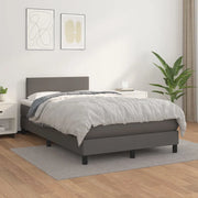 Giroletto a Molle con Materasso Grigio 120x200 cm in Similpelle 3140997