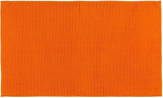 Antislip badmat, superzuccante, 100% microfibra, 70 x 120 cm - arancione